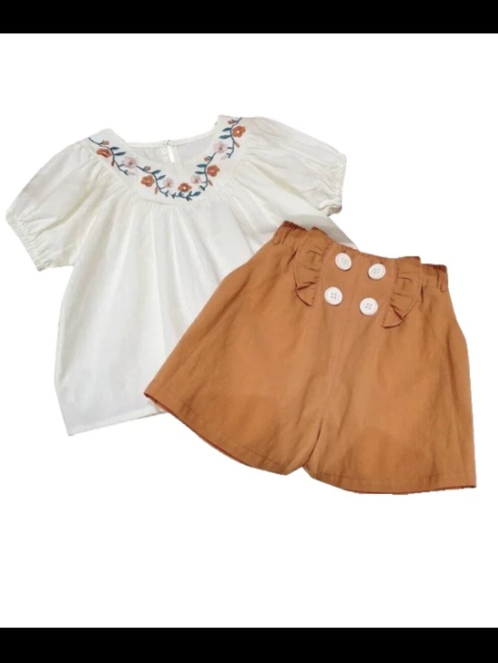 New 2 pcs/Set Bay Girl Toddler Short Set Size 12-18M